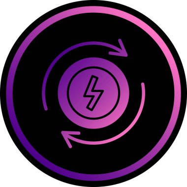 Modern bir simge ve tasarımın vektör çizimi