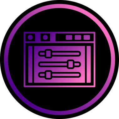 Radyo simgesi, vektör illüstrasyonu