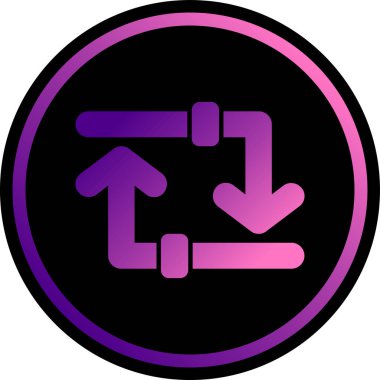 Tek bir simgenin vektör illüstrasyonu