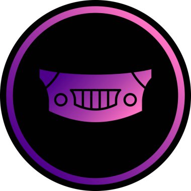 Bir maske simgesinin vektör illüstrasyonu