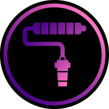 Fiş. Web simgesi basit illüstrasyon