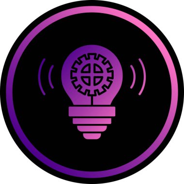 Ampul. Web simgesi basit tasarım