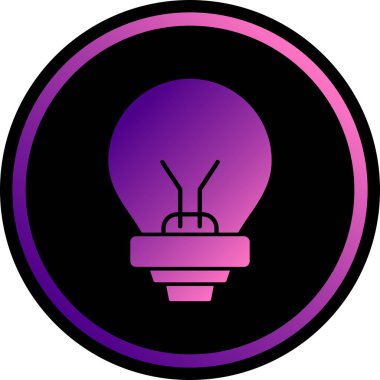 ampul simgesi, vektör illüstrasyonu