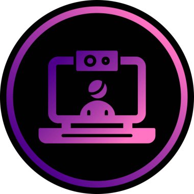 Bilgisayar monitörü. Basit resimleme