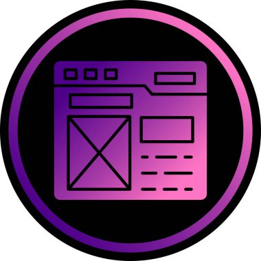 seo modern simgesinin vektör illüstrasyonu