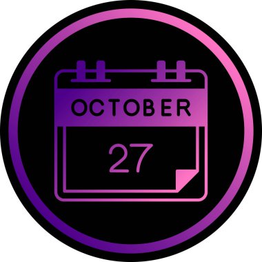 Takvim simgesinin vektör illüstrasyonu