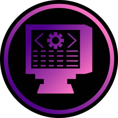 Bilgisayar vektör simgesi modern basit vektör illüstrasyonu