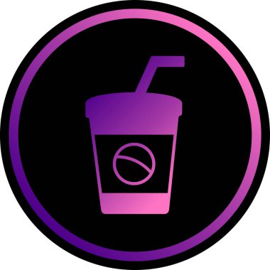 Bir kahve simgesinin vektör çizimi