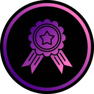 Madalya ikon vektör illüstrasyonu