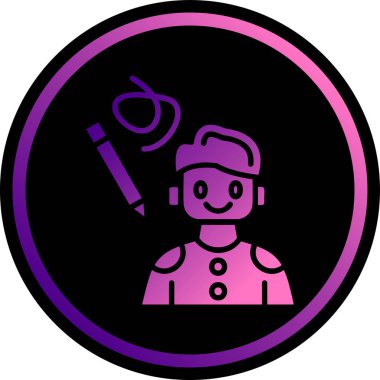 Robot simgesinin vektör illüstrasyonu