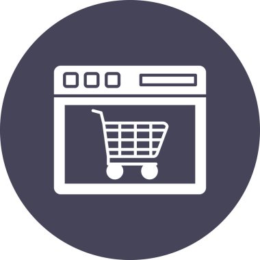 Alışveriş arabasının vektör çizimi