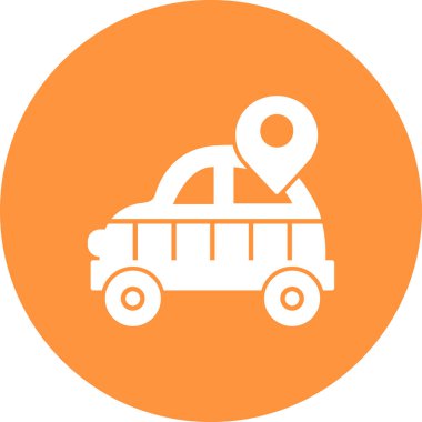 araba simgesi, vektör illüstrasyonu