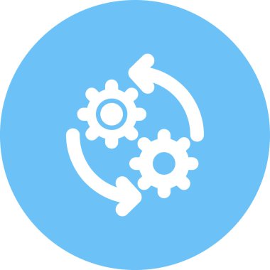 Dişliler. Web simgesi basit tasarım