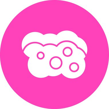 Bulut. Web simgesi basit illüstrasyon