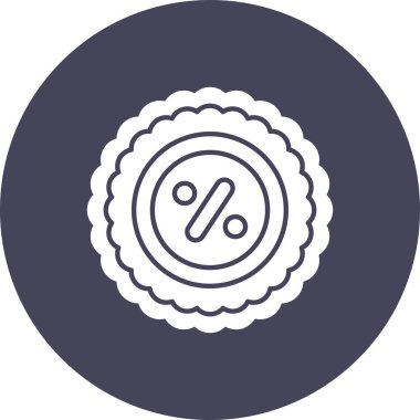 Eşsiz turta vektör çizgisi simgesi