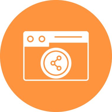 Mikrodalga. Web simgesi basit illüstrasyon