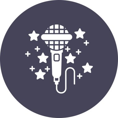 mikrofon simgesi. vektör illüstrasyonu