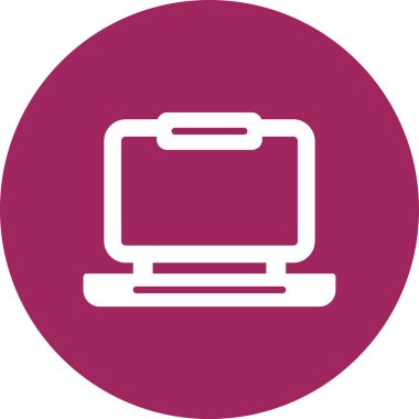 Bilgisayar. Web simgesi basit illüstrasyon