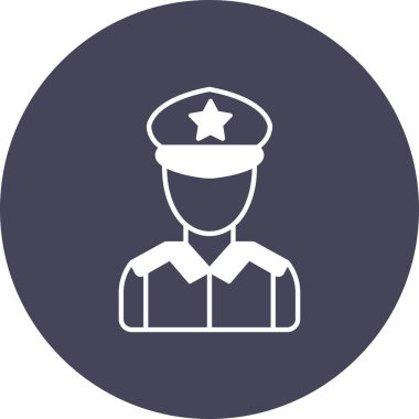 Polis memurunun vektör çizimi