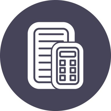 Hesap makinesi simgesinin vektör illüstrasyonu