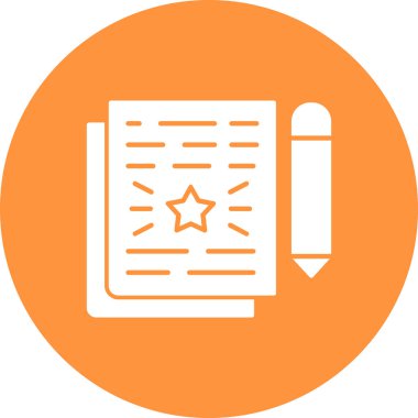 Belge. Web simgesi basit illüstrasyon