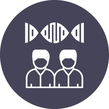 DNA simgesi, vektör illüstrasyonu