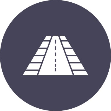 Yol. Web simgesi basit illüstrasyon