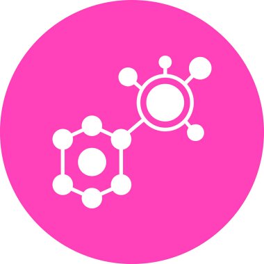vector illustration of a molecule icon