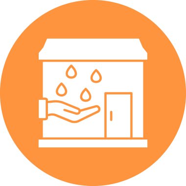 Bir evin vektör illüstrasyonu