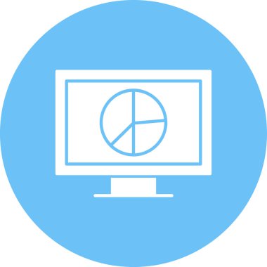 Modern b 'nin vektör illüstrasyonu monitör simgesinden yoksun