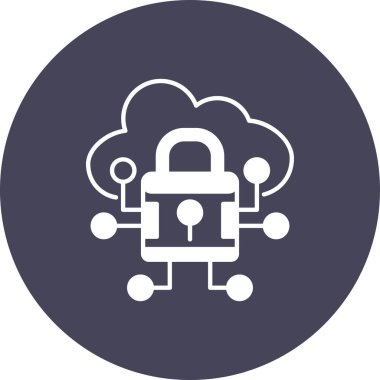 Bulut Kilidi. Basit illüstrasyon