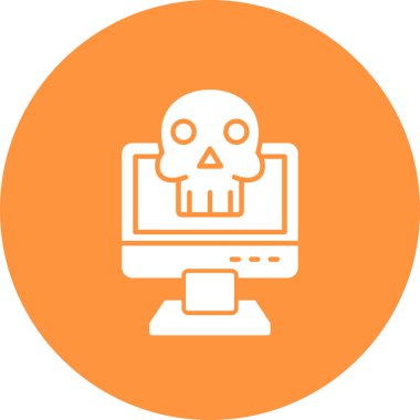 Bilgisayar. Web simgesi basit illüstrasyon