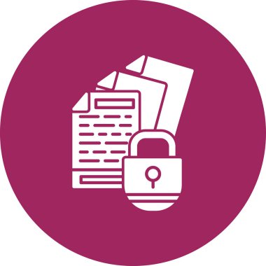 Kalkan simgesi vektör illüstrasyonlu belge