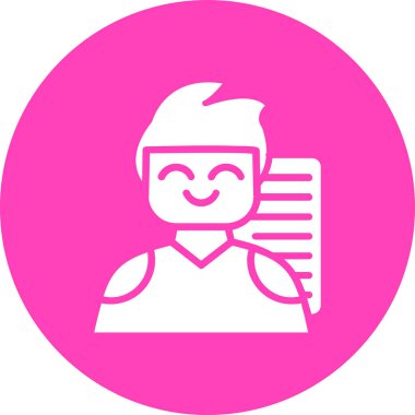 Elinde kitap olan bir adamın vektör çizimi