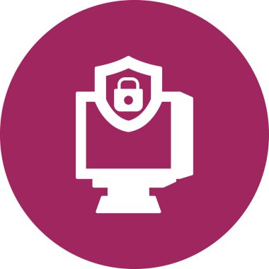 Dizüstü bilgisayar simgesi vektör çizimi