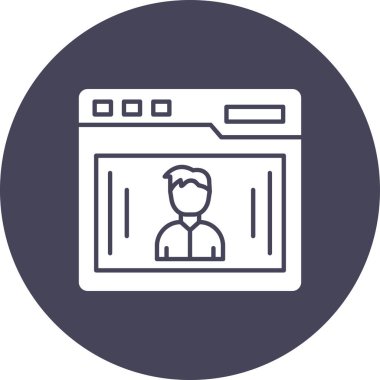 video simgesi vektör illüstrasyonu