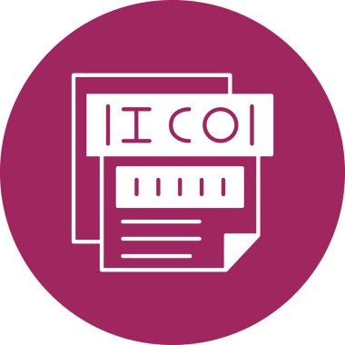 Dosya simgesinin vektör illüstrasyonu