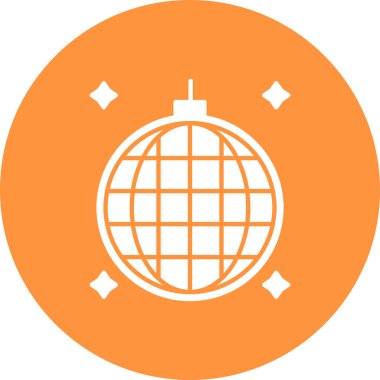 Bir dünya simgesinin vektör illüstrasyonu