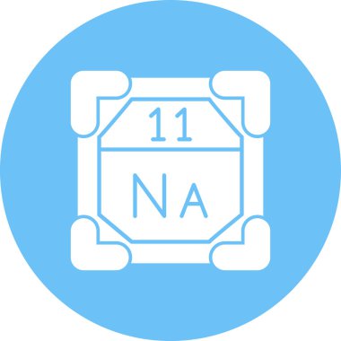 Mavi ve beyaz dairenin çizimi