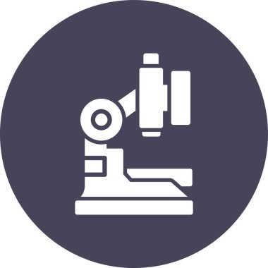 Mikroskop simgesi vektör çizimi