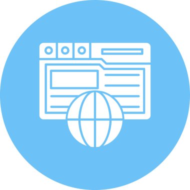 Web tasarım ikonu vektör illüstrasyonu