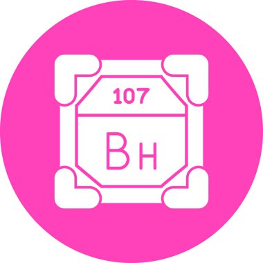 Bir kimyasal simgenin vektör illüstrasyonu