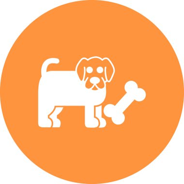 köpek simgesi vektör illüstrasyonu