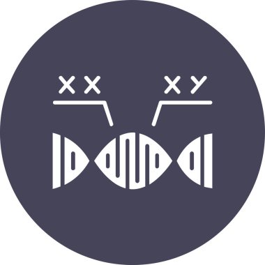 vector illustration of modern b lack icon of dna