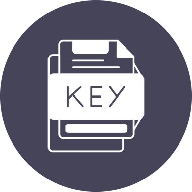 Anahtar simgesi vektör illüstrasyonu