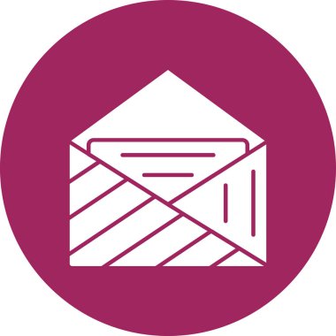 Zarf e- posta, illüstrasyon, vektör, beyaz arkaplan.