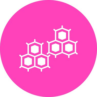 Bakteriler. Web simgesi basit illüstrasyon