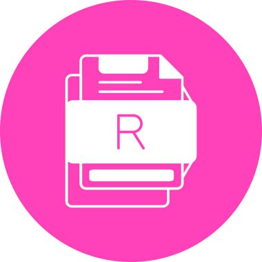 Bir harf biçiminin vektör illüstrasyonu