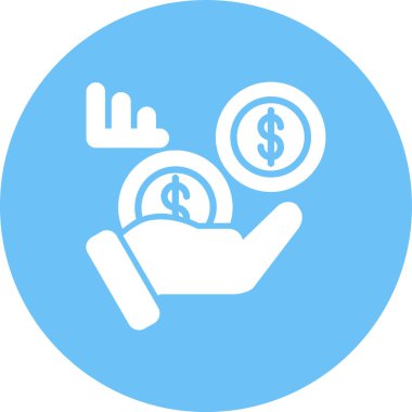 Dolar. Web simgesi basit tasarım