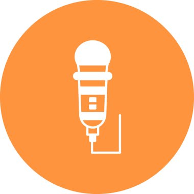 Mikrofon simge tasarlamak vektör